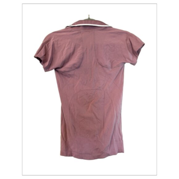 NWT Mauve ATHLETA Momentum Polo Tee Size XS (BB0402) - Picture 2 of 2